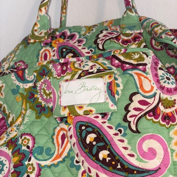 Vera Bradley Tutti Frutti Paisley Weekend Duffle Bag w/Shoulder Strap - Picture 14 of 16
